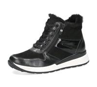 Caprice Comfort Damen Sneaker hoch mit Reißverschluss Mehrweite H, Schwarz (Black Comb), 41 EU