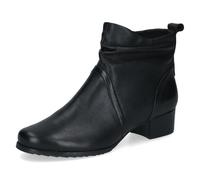CAPRICE Comfort Damen Stiefeletten aus Leder Mehrweite H, Schwarz (Black Nappa), 42 EU