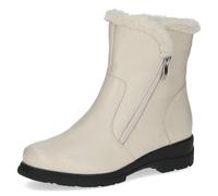 CAPRICE Damen Winterstiefel ohne Absatz mit Reißverschluss Gefüttert, Beige (Ecru Nappa), 37 EU