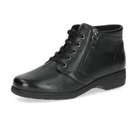 Caprice Comfort Damen 9-26204-41 Flache Schnürstiefelette, Black Nappa, 38 EU Weit