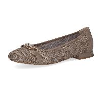Caprice Damen-Ballerina MUD COMB mit Absatz Braun Größe 37 EU