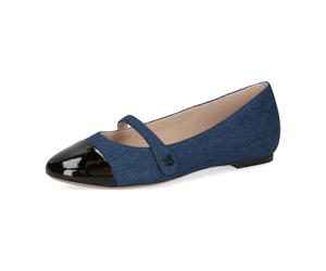 Caprice Da.-Ballerina für Damen, blau, Größe 37 EU / 4 UK