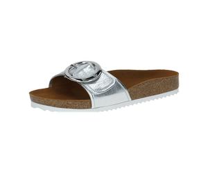 Caprice Da.-Pantolette für Damen, silber, Größe 37 EU