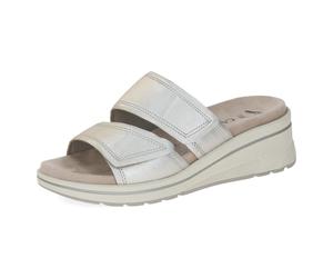 CAPRICE - Da.-Pantolette platin metal. - Gr. - 41