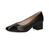 Caprice Leder/Textil Pumps, schwarz, 41 Schwarz