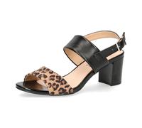 Caprice Da.-Sandalette 9-9-28302-24/932 LEO/BLACK FS 2020 für Damen, schwarz, Größe 41 EU / 7,5 UK