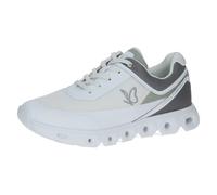 Caprice Sneaker Damen flach, vegan, Lederimitat, Weiß (Offwhite Comb) Größe 41