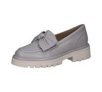 CAPRICE Damen Slipper aus Leder mit Schleife, Grau (Lt.Blue Perl), 38 EU