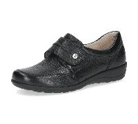 Caprice Comfort Damen Slipper aus Leder Mehrweite H, Schwarz (Black Nappa), 41 EU