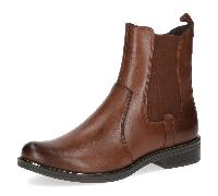 CAPRICE Damen Chelsea Boots Kleiner Absatz Elegant, Braun (Cognac Nappa), 40.5 EU