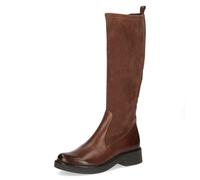 CAPRICE Damen Stiefel mit Absatz Kniehoch mit Reißverschluss, Braun (Cognac Comb), 36.5 EU