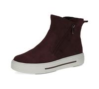 Sneaker CAPRICE, Damen, Gr. 38, rot (bordeauxrot), Leder, Schuhe, Herbstboots mit Zierreißverschluss an der Außenseite (17095609-38) bordeauxrot