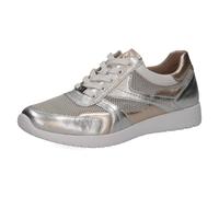 CAPRICE Damen 9-23766-46 Sneaker, White Lt Gold, 39 EU
