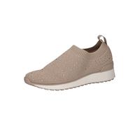 CAPRICE Damen Slip On Sneaker Ohne Schnüren zum Schlupfen, Beige (Sand Knit), 41 EU
