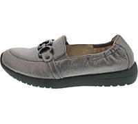 Caprice Damen Slipper Airmot/Fb Leder metallisch (Stone Metallic) Gr. 37