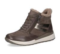 Sneaker CAPRICE "Caprice Sneaker Leder/Textil", Damen, Gr. 40, beige (taupe), Leder, Textil, Schuhe (72632756-40) taupe