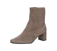 CAPRICE Damen Stiefeletten mit Absatz mit Reißverschluss Vegan, Braun (Cafe Stretch), 40 EU