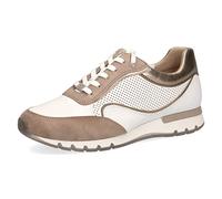 Caprice Damen 9-9-23761-28 Sneaker, White/Taupe, 36 EU Weit