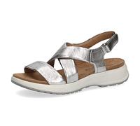 CAPRICE Damen 9-9-28715-28 Flache Sandale, Silver Metal, 38 EU