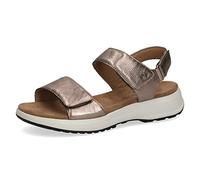 CAPRICE Damen 9-9-28716-28 Flache Sandale, Taupe METALLIC, 39 EU