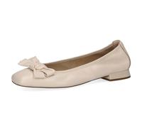 CAPRICE Damen Ballerinas aus Leder mit Blockabsatz, Beige (Ecru Perl.Deer), 39 EU