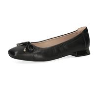 CAPRICE Damen Ballerinas aus Leder mit Blockabsatz, Schwarz (Black Nappa), 38 EU