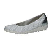 Caprice Ballerina Silberfarben Flacher Absatz für Damen - 38