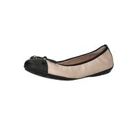 Caprice Damen-Ballerina aus Leder mit Lack Beige Comb Größe 38