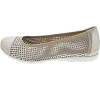 Caprice Damen Ballerinas aus Leder mit Lochmuster