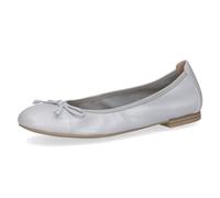 CAPRICE Damen Ballerinas aus Leder mit Schleife, Lila (Lt.Blue Pe.Dee), 39 EU