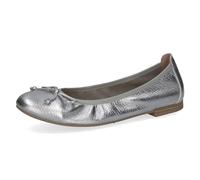 Caprice Leder Ballerinas, silber, 39 Silber