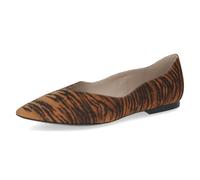 Caprice Damen Ballerinas aus Leder, Orange (ORANGE Tiger), 40,5