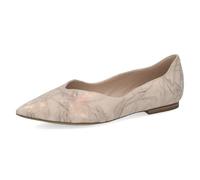 Caprice Damen Ballerinas aus Leder, Weiß (Offwhite Multi), 37