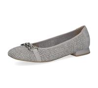 CAPRICE Damen Ballerinas mit Absatz, Grau (LT.Grey Comb), 37