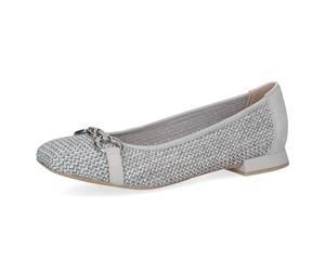 CAPRICE Damen Ballerinas Bast Elegant, Blau (Lt.Blue Comb), 40 EU