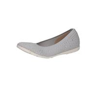 CAPRICE Damen Ballerinas Glitzer Bequem, Grau (Lt Grey Knit), 40 EU
