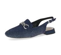 Slingpumps CAPRICE "Caprice Pumps Leder/Textil", Damen, Gr. 38, ocean, Leder, Textil, Schuhe Slingpumps (17313135-38) ocean