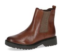 Chelseaboots CAPRICE Gr. 39, braun (cognac) Damen Schuhe Reißverschlussstiefeletten mit profilierter Laufsohle (48713758-39)