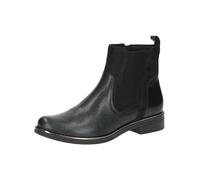 CAPRICE Damen Chelsea Boots mit Reißverschluss Kleiner Absatz, Schwarz (Black Comb), 37 EU