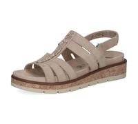 Caprice Damen Flache Sandale, Beige (SAND SUEDE), 39