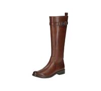 CAPRICE Damen Hohe Stiefel mit Absatz aus Leder Elegant, Braun (Cognac Nappa), 37.5 EU