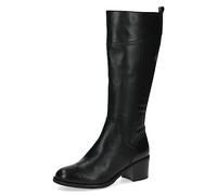 CAPRICE Damen Hohe Stiefel mit Absatz aus Leder Elegant, Schwarz (Black Nappa), 38 EU