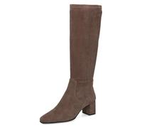 CAPRICE Damen Hohe Stiefel mit Absatz Kniehoch Vegan, Braun (Cafe Stretch), 36 EU