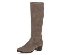 CAPRICE Damen Hohe Stiefel mit Absatz Kniehoch Vegan, Braun (Cafe Stretch), 40.5 EU
