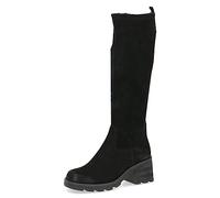 Stiefel CAPRICE Gr. 38, Varioschaft, schwarz Damen Schuhe Reißverschlussstiefel mit Textil-Stretchschaft (88674651-38)