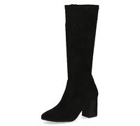 CAPRICE Damen Hohe Stiefel mit Absatz Memotion bis zum Knie Blockabsatz Weite G, Schwarz (Black Stretch), 36 EU