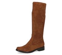 CAPRICE Damen Hohe Stiefel ohne Absatz Kniehoch Vegan, Braun (Brandy Stretch), 38 EU