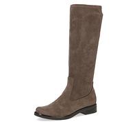 CAPRICE Damen Hohe Stiefel ohne Absatz Kniehoch Vegan, Braun (Cafe Stretch), 36 EU