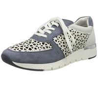 Caprice Damen Kaia Sneaker, White White Jeans 135, 37 EU