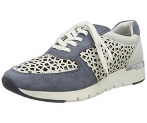 Caprice Damen Kaia Sneaker, White White Jeans 135, 37 EU
